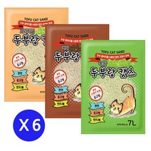 도그씨 두부랑 캣츠 이코노미 고양이 두부모래 7L x 6개 고양이모래