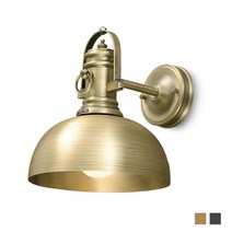 올리버 1등 벽등 LED 12W 볼램프 포함 모던 카페 인테리어조명, 12W 주광색, 5개, 흑 니켈