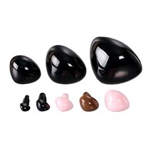 [대량구매]민자삼각코(인형코)(100개), 12mm 블랙 100개, 100개
