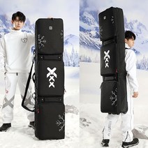 바퀴 달린 스키장 스노우보드 엣지 휠 캐리어 백, 눈송이