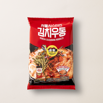 [서울시스터즈] 김치우동 봉지면(12개입) 간편조리 캠핑요리 국물요리, 204g, 12개