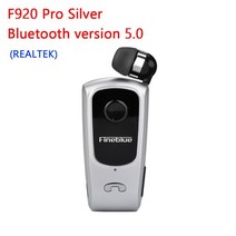 fineblue f920 pro 미니 무선 이어폰 개폐식 휴대용 블루투스 헤드셋 전화 알림 진동 스포츠 실행 게이머 헤드폰, f920 프로 실버, f920 프로 실버