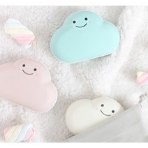 충전식 캐릭터 손난로 귀여운 구름 보조배터리 휴대용 커플 연인 크리스마스 졸업 입학 선물 전기 전자핫팩 판촉물, 블루