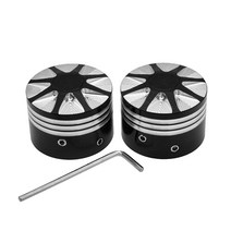 할리데이비슨 용품 부품 악세사리 2pcs 오토바이 앞 차축 너트 커버 캡 볼트 할리 다이나 팻 밥 투어링 일렉트라 글라이드 로드 글라이드 스포츠스터 아이언 883 1200, 액슬 너트 커버, 2개