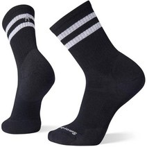 Smartwool 캠핑용품 스마트울 애슬레틱 타깃 쿠션 스트라이프 크루 양말 남성용, S, Black