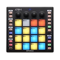 프리소너스 Studio One 아티스트 및 Ableton Live Lite 녹음 소프트웨어가 포함된 ATOM 프로덕션 성능 미디 패드 컨트롤러, 01.원자_01.제어 장치