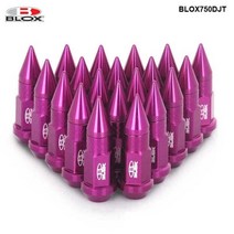 앙카볼트 20PCS Blox 50MM M12x1.5M12x1.25 알루미늄 확장 튜너 휠 림 러그 너트스파이크 포함 TK-BLOX750DJT 35, 보라색, M12x1.5