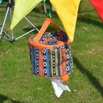 야외 피크닉 캠핑 휴지 보관함 패브릭 티슈 케이스, 인디언