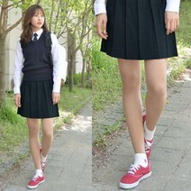 교복몰 / 백합주름치마 네이비 전체 주름교복치마