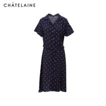 [샤트렌] 여름 도트패턴 롤업원피스