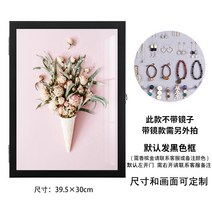 선반 먼지방지 수납 세밀한 악세서리 케이스 인플루언서 귀걸이보관함, T03-블랙업 액자박스 03리골드 액자박스, 기본