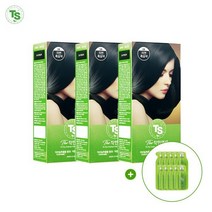 (TS트릴리온) TS 더착한염색 120gx3개+TS샴푸6gx10개 312108, 3.7호 연한갈색120gx3개+TS샴푸6gx10개