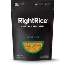 RightRice 채소로 만든 저탄수화물 쌀 갈릭허브 2팩 - 다이어트 키토 볶음 밥