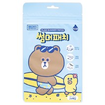 브라운 썸머패치 퇴치 기피제 밴드 라인프렌즈 여름필수품, 1개