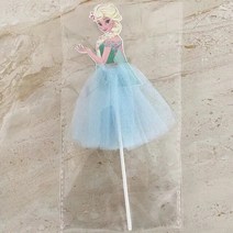 생일장식 여아 여아용 공주 생일 파티 장식 어린이 케이크 토퍼 기념일 용품 1 개 21cm, [16] 1pack-Flag S