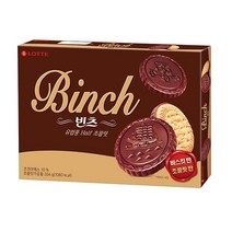 롯데 맛있는과자 개별포장쿠키 [초코]반반 빈츠 204g 홈파티 탕비실, 2개