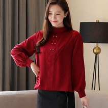 가바바 여성 블라우스 구슬장식 포인트 긴팔블라우스 G42325