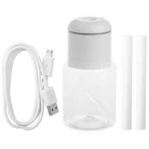 무드등가습기 초음파 미스트 만들기 공기 가습기 병 LED 라이트 아로마, 01 White
