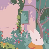 모모픽스페인팅 DIY유화그리기 25x25cm 소형, B35 화단앞을지나