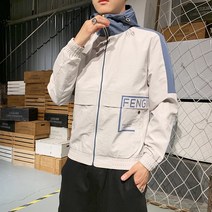 Sevenmoon 데일리 경박스럽다 오버핏 간략하다 도안 재킷 코트 여름남자