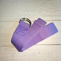 Ayengar-코튼 요가 스트레치 벨트 오픈 숄더 백 스트레이트닝 액세서리 텐션 로프 크로스, 13 Lightpurple1Meter8Po