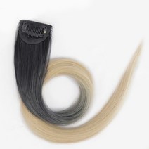 일월전빵 세트 투톤 그라데이션 헤어 피스 붙임머리 부분가발 브릿지 컬러피스 옴브레 50cm B-W001, 5개, 애쉬베이지