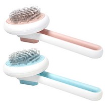 민감피부 강아지 죽은털제거 부드러운 애견브러쉬 반려견 마사지빗 비숑, 블루
