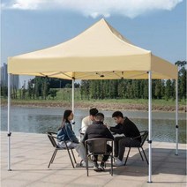 야외용천막 행사 캐노피 그늘막 몽골텐트 접이식, 3x4.5