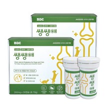 비비씨 강아지 고양이 관절&유산균 쌩쌩애 관절영양제 캡슐형 조인트 보스웰리아 초록입홍합 슬개골 탈구 관절건강 30캡슐, 2개월