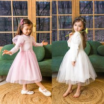S-XXL 미니레시피 [순수원피스] 심플 공주룩 데일리 등원복 샤랄라 드레스