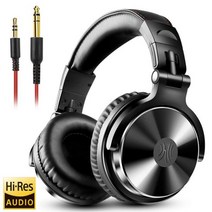 Oneodio Over Ear 헤드폰 Hifi Studio DJ 유선 모니터 음악 게임용 헤드셋 이어폰 전화 용 컴퓨터 PC 마이크 포함, CHINA, Black