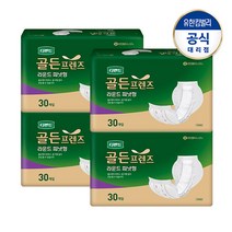디펜드 골든프렌즈 속기저귀 라운드피넛형 30매, 4팩, 30매입