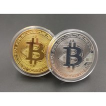 까마느 비트코인 코인 기념 주화 동전, 골드 3개 한세트
