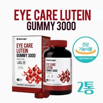 키즈 루테인 구미 미국 직구 마리골드 꽃 추출물 효능 눈 건강 어린이 루테인 영양제 젤리 씹어먹는 구미 꾸미 유아 성장기 온가족 직장인 간편섭취 식약처인증, 90 꾸 미 2 개