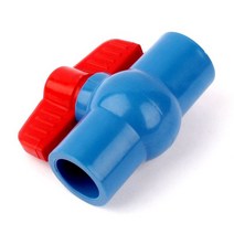농업용 분무기 밸브 벨브 내경 20mm PVC 스트레이트 쓰루 볼 밸브 소켓 홈 가든 농장 관개 피팅 레드 스위, 01 20mm