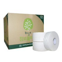 초특가 점보롤티슈 150m-16롤/천연펄프/무형광 대용량 업소용점보롤, 점보롤 2겹260m×16롤