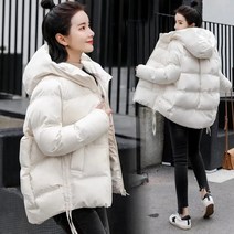 여성 푸퍼 숏 반 점퍼 다운 패딩 두꺼운 따뜻한 파카 캐주얼 빵 서비스 착실히 보내다