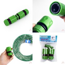 원터치 호수 연결구 일자형 16MM 물호스 호스연결티 호수연결 호스니플 호스커플링, 1개