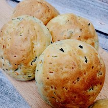 100% 우리쌀로 만든 비건빵 천연발효빵 야채쌀모닝빵, 400g, 1개