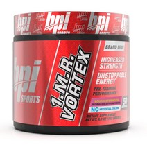 BPI Sports 1.M.R Vortex 운동 전 파우더 비습관 형성 지속 에너지 및 산화질소 부스터 파워 주스 150.3g(5.3온스)