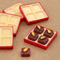 미니어처 초코 브라우니 케이스 5개입, 빵   [J-07-621]