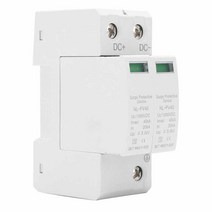 Surge Arrester Device 2P 1000V PC Shell Guide Rail Installation Good Conductivity 20 To 40KA Lightni, 한개옵션0