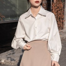 케이젤 봄 여름 여성 데일리 직장 셔츠 긴팔 블라우스 YF-021