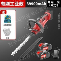 무선전기톱 체인톱 충전 전동 배터리 세트 조경, A [39900mAh] 배터리 2개 (양날)