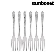 [삼보넷[sambonet]] [삼보넷] 베네치아 양식 커트러리 케이크 포크 6p, 상세 설명 참조