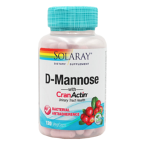 솔라레이 디마노스 크랜베리 1000mg 120 베지 캡슐 D Mannose with CranActin Cranberry Extract Vitamin C