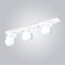 비디엘 핸들 3등 일자직부등 - 식탁등 .벽등.직부등 천장등/실링라이트, 핸들 3등 일자직부등 화이트 + 볼 전구 숏타입 12W 전구색 3개