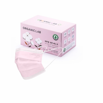 오가닉랩 내추럴 코튼 마스크 대형, 1개입, 150개, 핑크