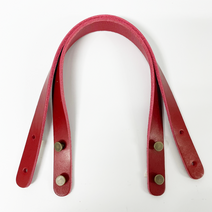 [핸들가게] 이태리가죽 벨트레지핸들 40cm (8036), 레드