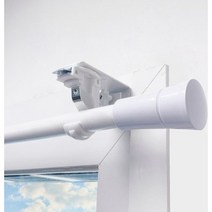 [베스트모음] 못없이 커튼봉! 안뚫어고리 봉브라켓 커튼/블라인드 달기 1세트 2개 119825, 화이트 1세트 (낱개 2개)